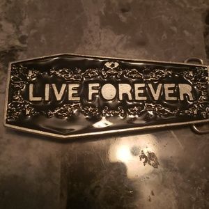 Live Forever Belt Buckle